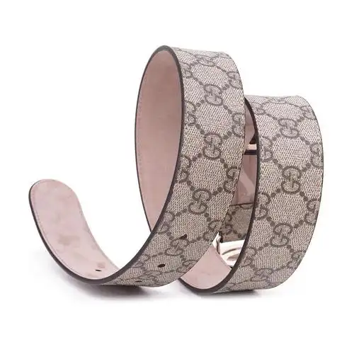 gucci古驰女士pvc配皮双g金属板扣式皮带腰带370543kgdhg