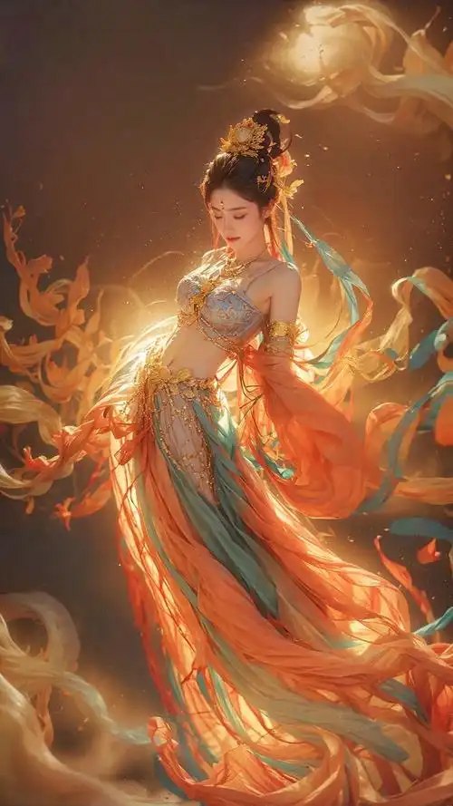 敦煌风的美人图片,如同仙女下凡