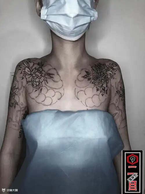 半甲_纹身图案手稿图片_贰目的纹身作品集