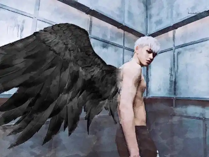 我的天啊黄旭熙 !上半身裸体!超豪华翅膀!今年最震撼的.