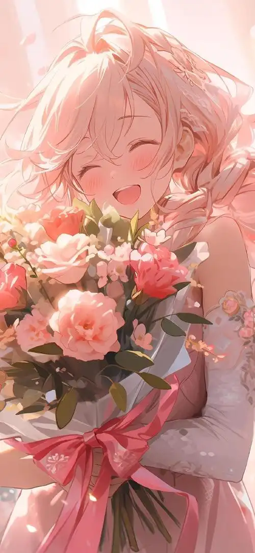 二次元唯美少女插画#ai绘画##高清壁纸精选