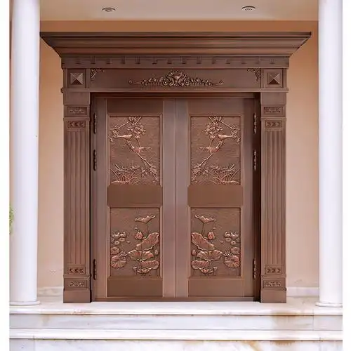 铜门工厂定制铜大门别墅大门新款纯铜进户门欧式304不锈钢仿铜门