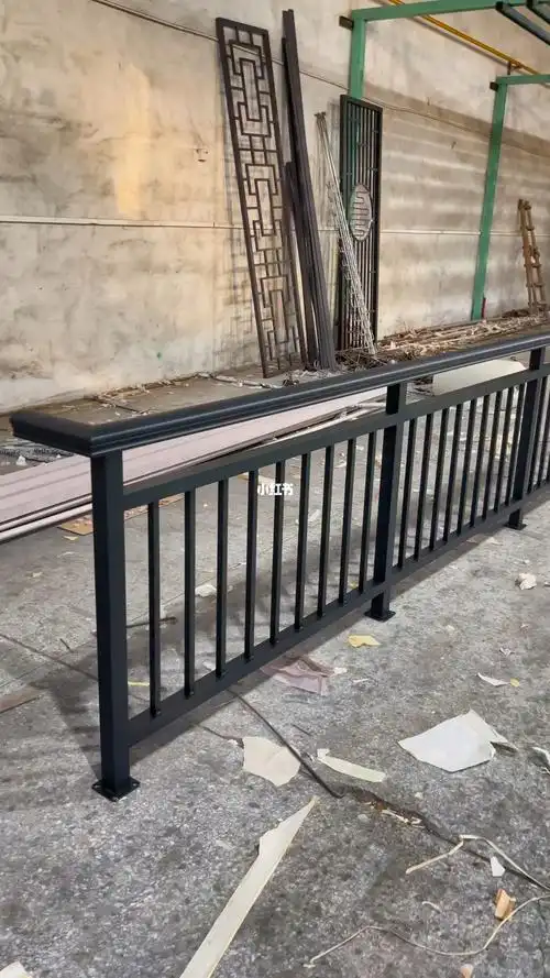 新中式防护栏简约铝合金护栏铝护栏铝艺