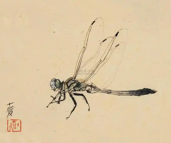 【蜻蜓 镜片 纸本】拍卖品_图片_价格_鉴赏_绘画_雅昌艺术品拍卖网