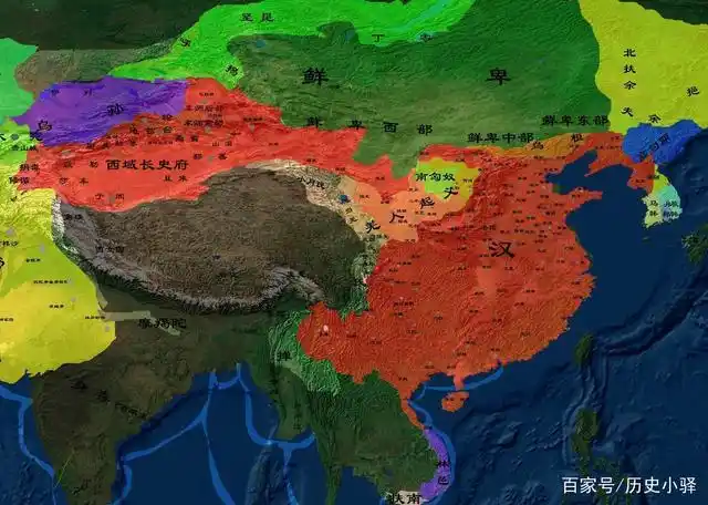 图解东汉两百年间疆域变迁