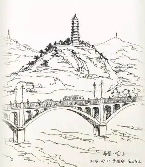 延安宝塔山手抄报 手抄报简单又好看-蒲城教育文学网手抄报模板大全手