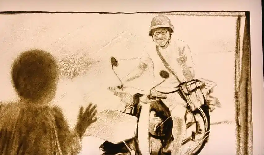 高晓松杨宗纬《越过山丘》官方沙画mv