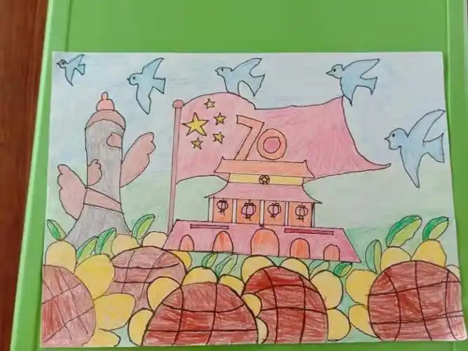 曲陀关幼儿园第五届大班幼儿绘画比赛 "爱我中华"