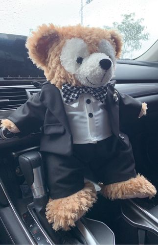 17英寸s达菲熊公仔西装婚礼压床娃娃星黛露婚纱闺蜜结婚领证礼物