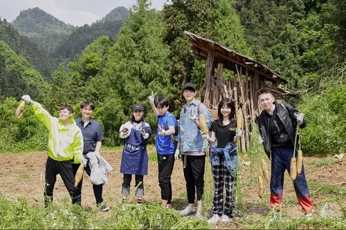 嘉宾们围坐在一起聊聊天,是《向往的生活》固定环节