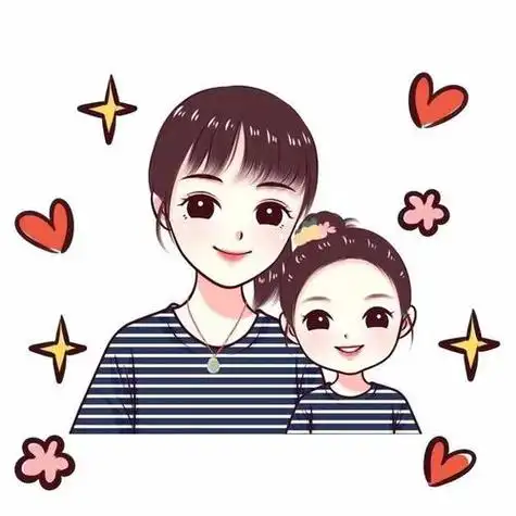 送给妈妈的特别礼物超有爱的母子头像设计喜欢吗