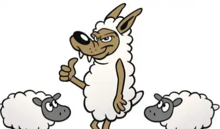 卡通狼简笔画图片狼的简单画法大全披着羊皮的狼简笔画披着羊皮的狼的