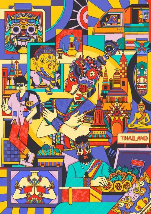 2021泰国超印象插画比赛获奖作品