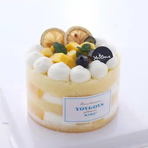 5寸夏日清新芒果裸蛋糕