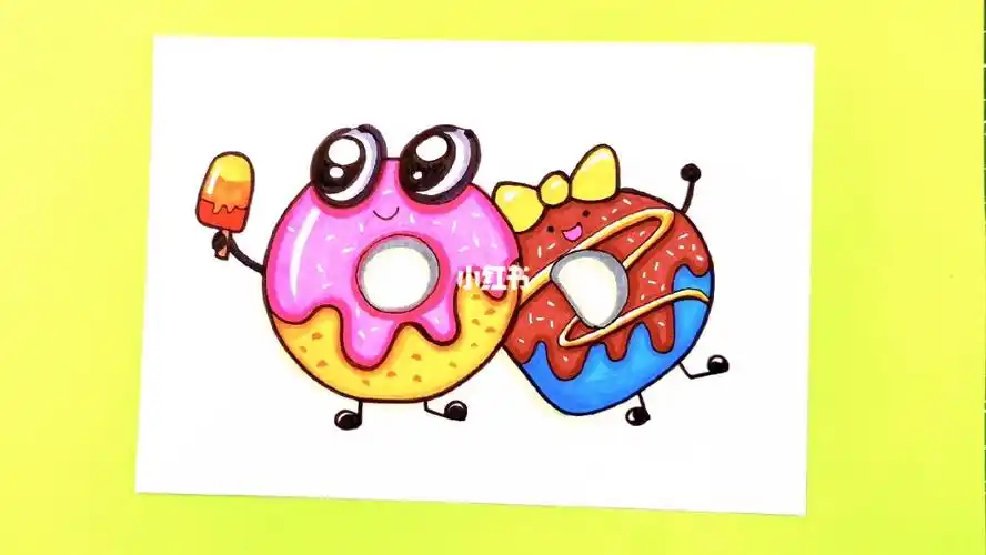 甜甜圈儿创亲子简笔画
