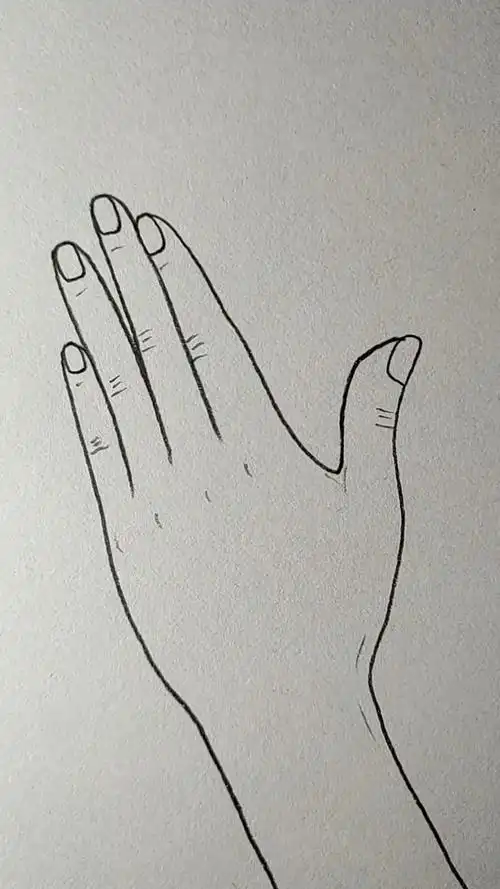 简笔画#用五个9画手背,简单易学,强烈推荐!-度小视