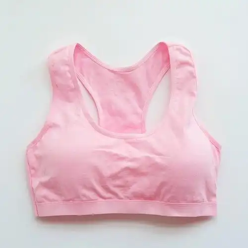 纯棉少女文胸发育期中学生小背心式胸罩全棉女童内衣无钢圈抹胸衣