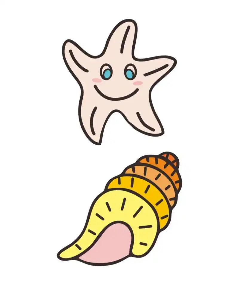 98海洋生物简笔画 | 夏日海边文案92 1.