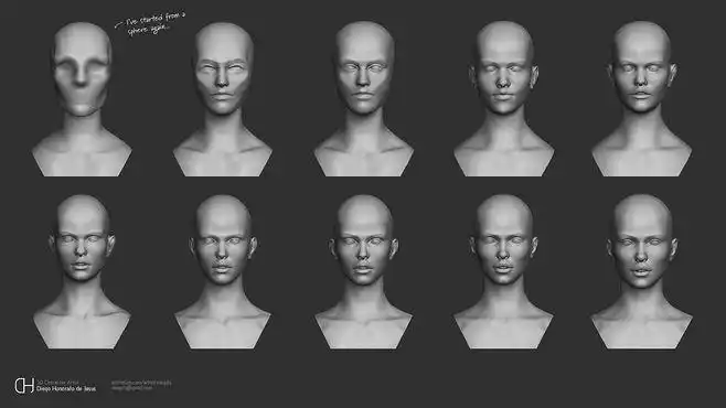 游戏 人头三视图