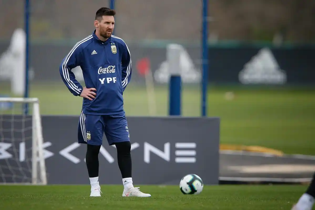 足球——阿根廷队备战美洲杯