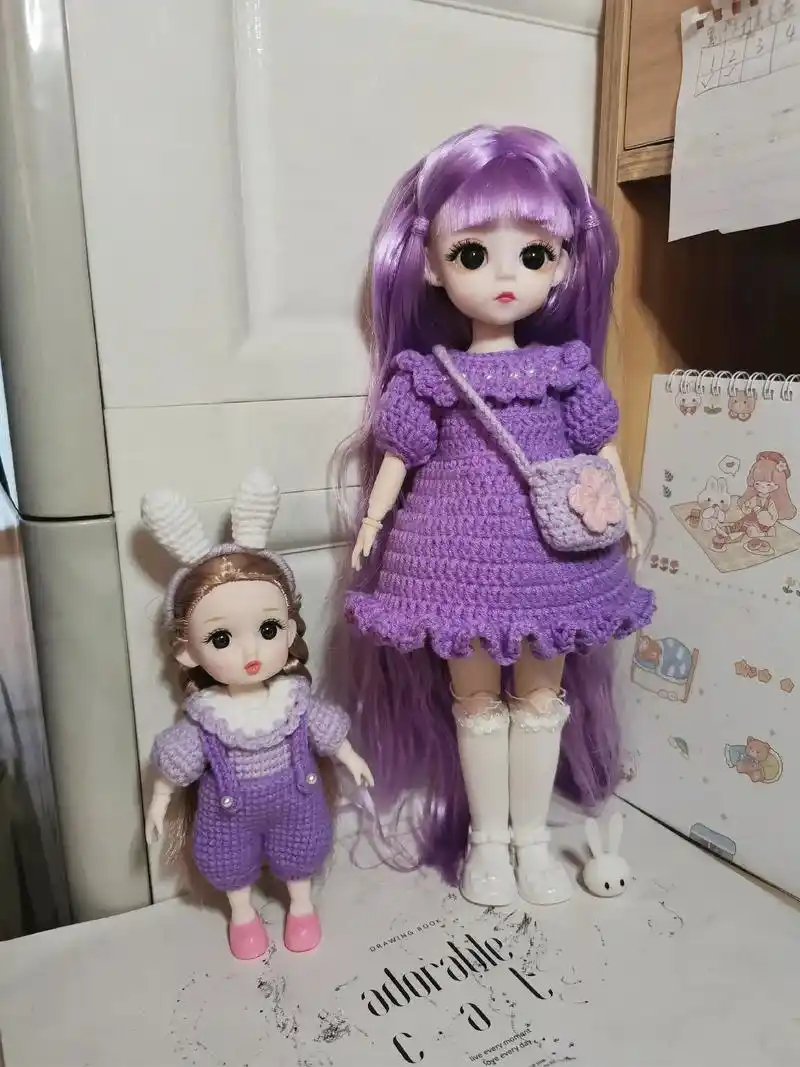 30厘米娃衣钩织图解.#30厘米娃娃衣服钩织图解,#我的手工 - 抖音