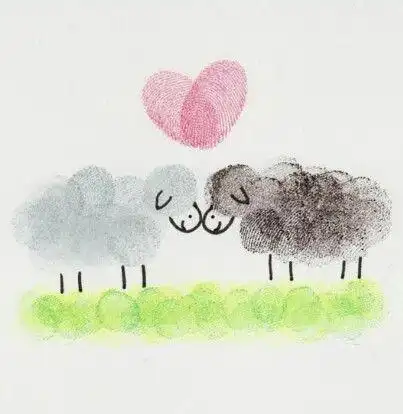 手指印画图片大全