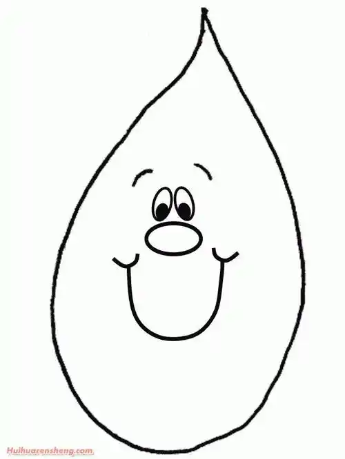 雨滴简笔画 雨滴简笔画简单漂亮