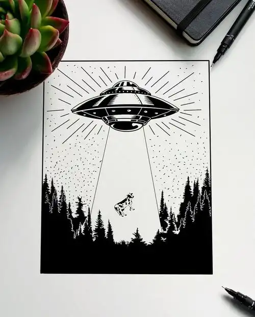 高手笔下的勾线笔画,赏心悦目!