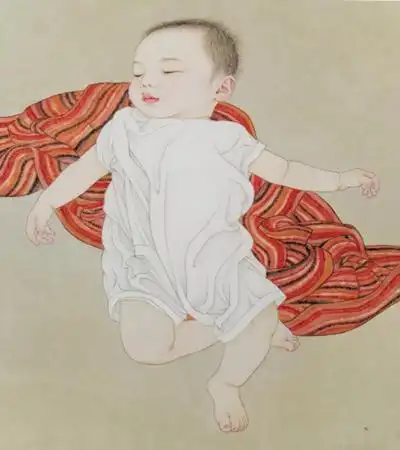 标签关键词工笔画小婴儿