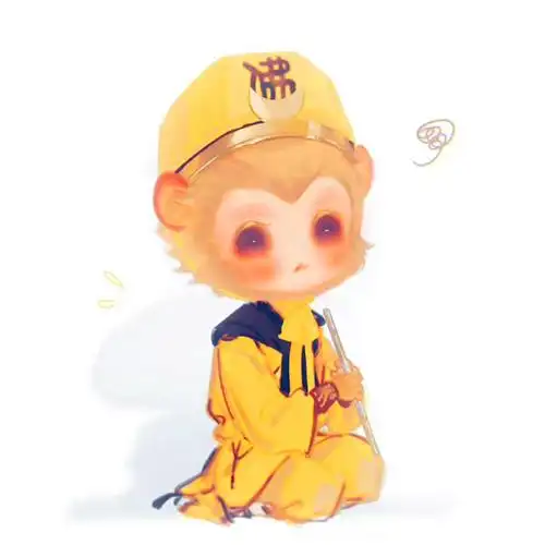 手绘q版可爱孙悟空卡通头像图片大全_动漫头像_头像屋