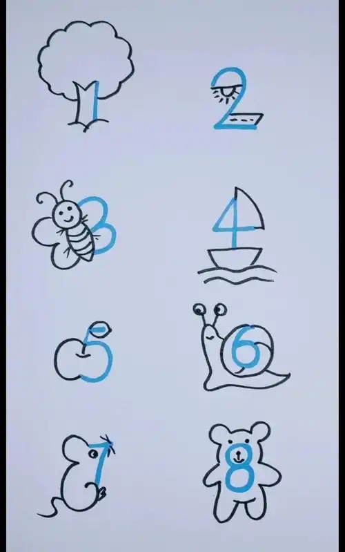 数字绘画1到10 数字绘画1到10图片大全图片