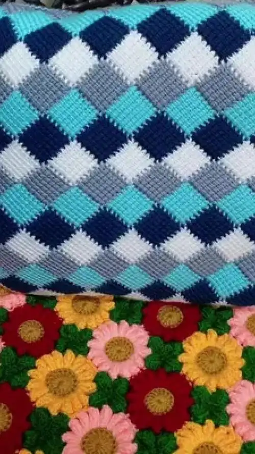 爱生活爱编织 #手工diy毛线编织 #毯子编织