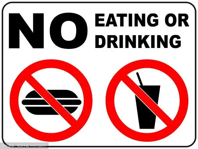 禁止饮食的标志