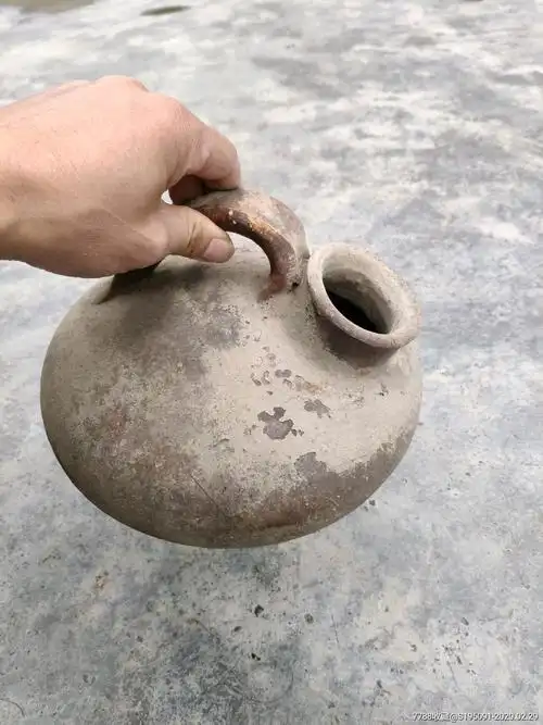 民国陶制老夜壶提梁壶夜尿壶_价格90.