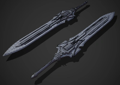 pbr 冷兵器 科幻 宽剑 饮血剑 武器 充能 神器 神兵利器 宝剑 高科技