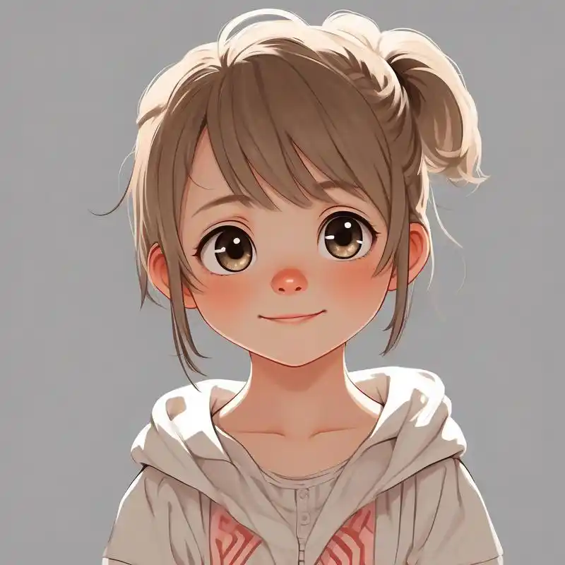 超萌卡通小女孩头像97