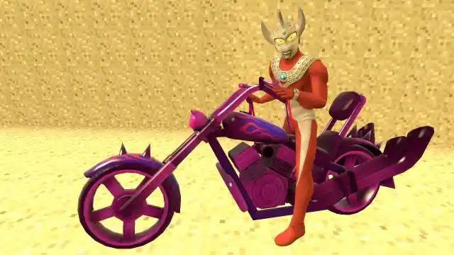 泰罗奥特曼的摩托车真是太帅气了,不愧是富二代呀