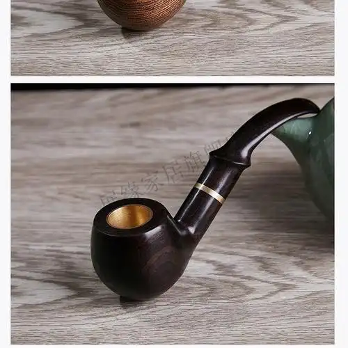 老式旱烟烟斗男士两用烟嘴过滤器老人烟锅子低价 绿檀老式烟斗【图片