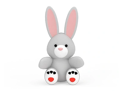 3d兔子玩具免费模型