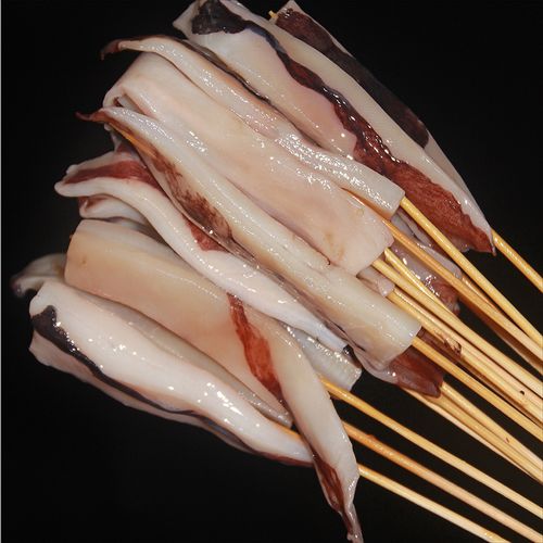 皓谦铁板鱿鱼串鲜烧烤冷冻鱿鱼小串鱿鱼板串食材400串铁板鱿鱼