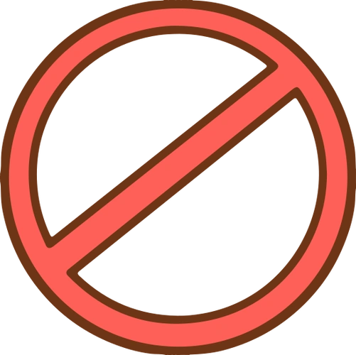 儿童安全教育科普插画a-禁止