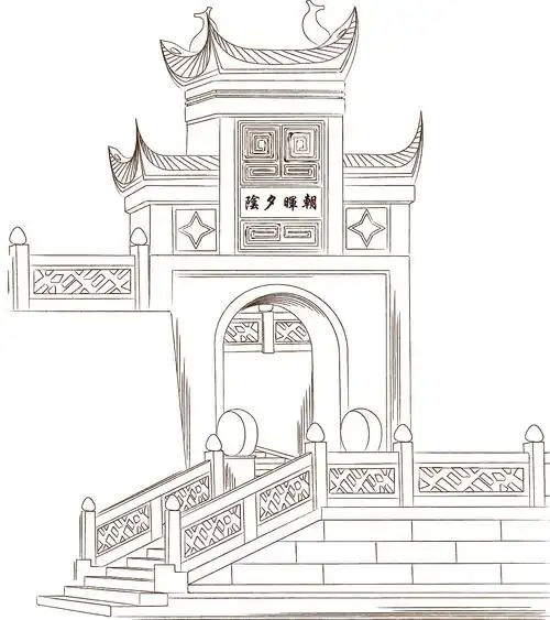 ai线描中国名胜之岳阳楼|其他|文案/策划|五线石龙子