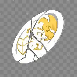 碎了的白色盘子插画