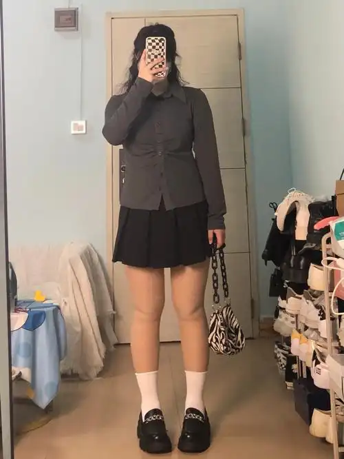 115斤l微胖女生谁能拒绝制服套装