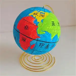 手工制作地球仪