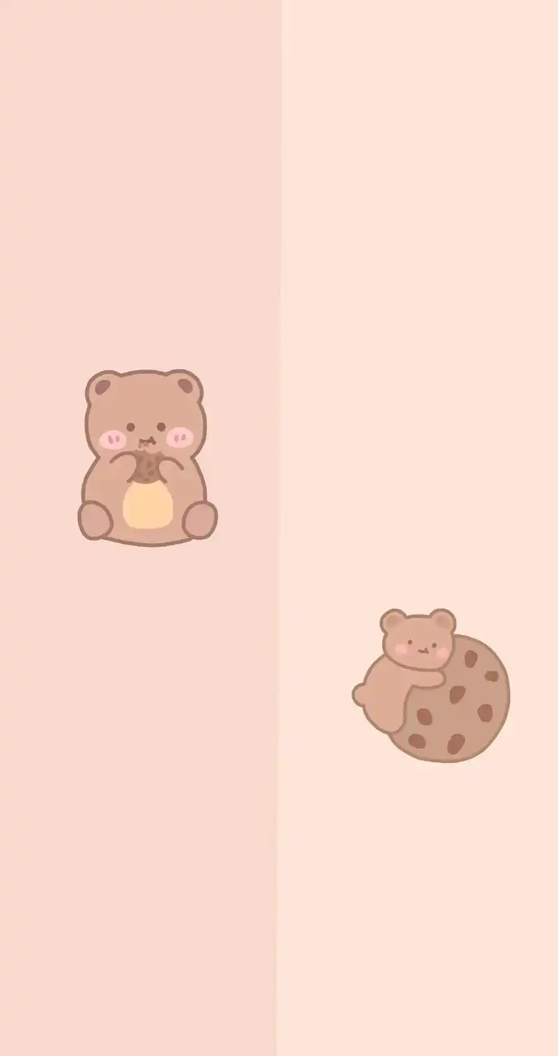 聊天背景图(6),清新可爱卡通左右分区式