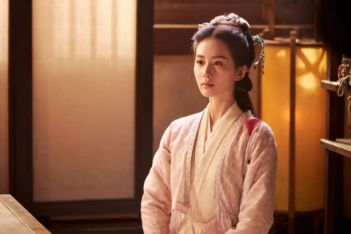 女明星古装剧照# #刘诗诗粉花白裙# #刘诗诗如意