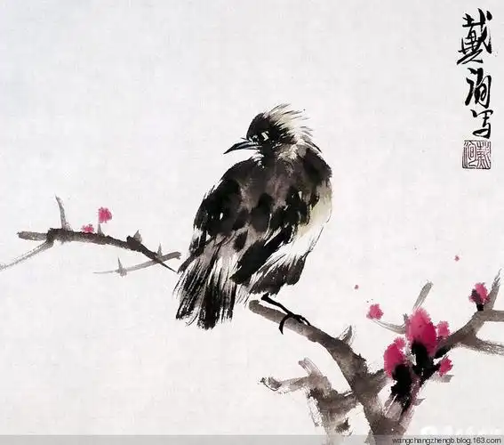 戴洵 花鸟作品欣赏