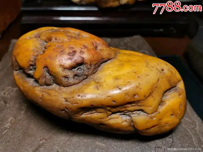 天然造型外皮颜色黄河石河洛系黄蜡石水冲造型原石河洛玉