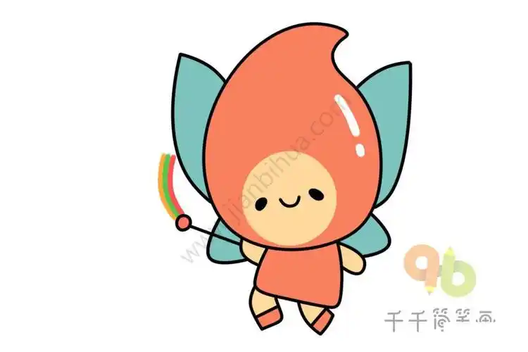 可爱精灵怎么画简笔画,小精灵简